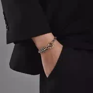 IDEAGEMER Silver Bracelet