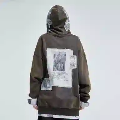 A SQUARE ROOT Hoodie Deep Brown