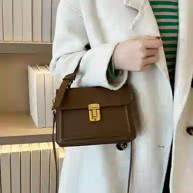 Jane Klain Retro Mini Bag Midnight Black/Chestnut Brown