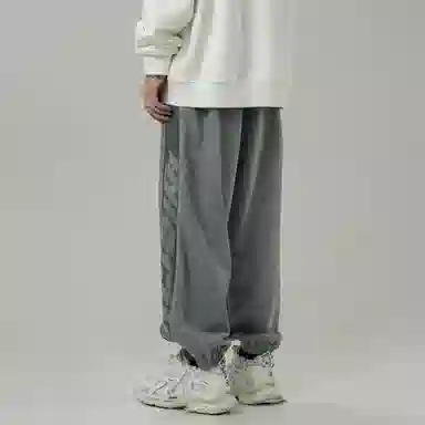 BJHG Asymmetric Suede Joggers