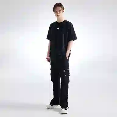 YLDP Cargo Jeans Black