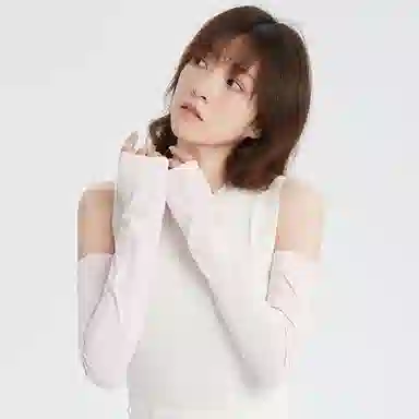 凌克春季出游女款防紫外线双面渔夫帽冰丝凉感防晒袖套套装 女士户外防晒套装