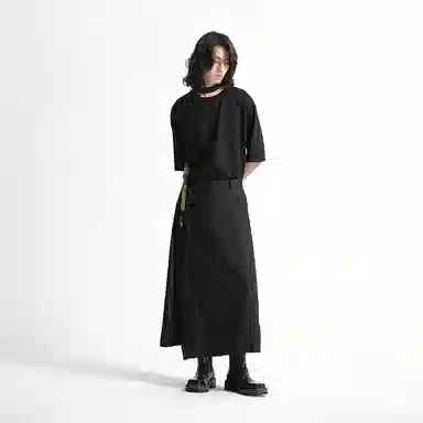 幻象者 头层牛皮 原创设计斜方头舒适 短筒切尔西靴 男女同款 黑色