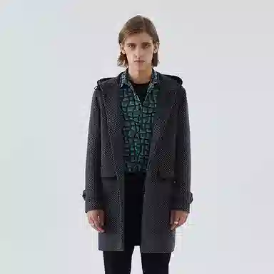 David Naman FW22 Grey Coat