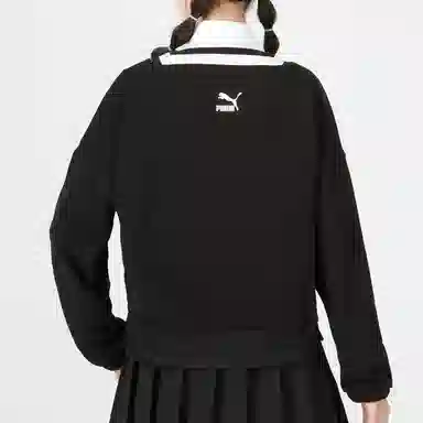 Puma Women Fashion V neck Sweatshirt