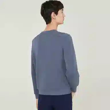 探路者 纯色圆领套头休闲长袖卫衣 男女同款