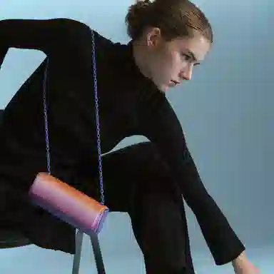 CHARLES&KEITH Chain Baguette Bag Orange