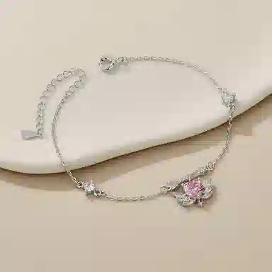 Clarkia Flower 925 Bracelet
