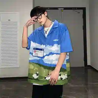 HELIPORT Logo Print Short Sleeve Shirt