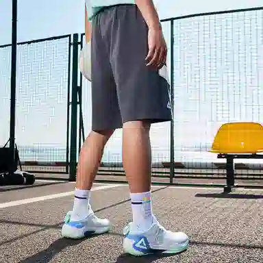 匹克 篮球文化系列 针织宽松运动篮球短裤 男款 暗灰