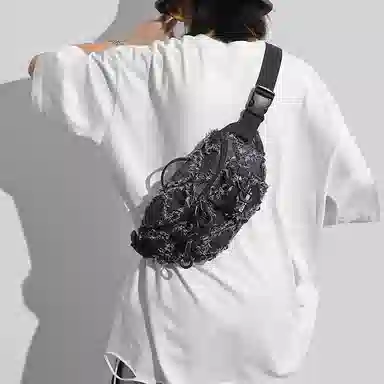 MASTER CANVAS Fringe Crossbody Bag