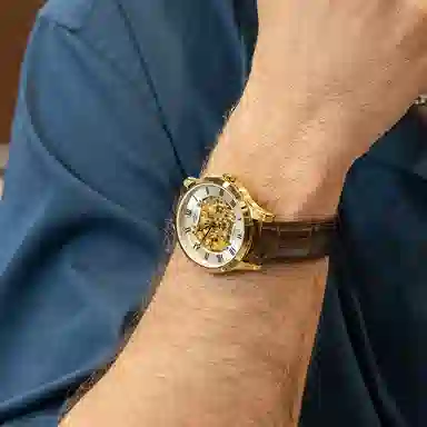 Rotary Automatic Gold Dial