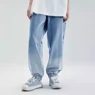 LAMLICKA Denim Joggers Blue