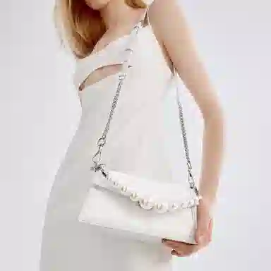 CHARLES&KEITH Wedding Series Pearl Handle Bag