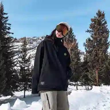 南恩 纯色连帽套头休闲卫衣 男女同款