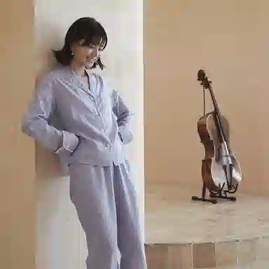 桑罗 新款秋冬桑蚕丝丝棉睡衣三件套装外穿家居服 宅家家居服 美拉德风格家居服睡衣