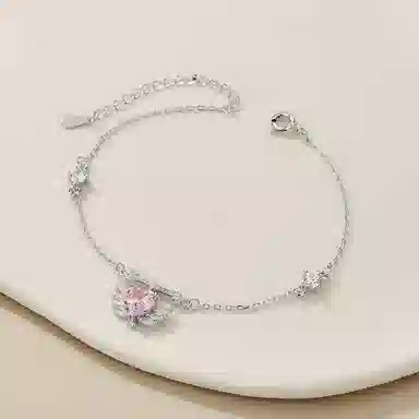 Clarkia Flower 925 Bracelet