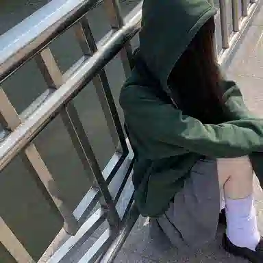 东鲸岁时记 纯色拉链宽松字母刺绣加绒开衫连帽卫衣 女款