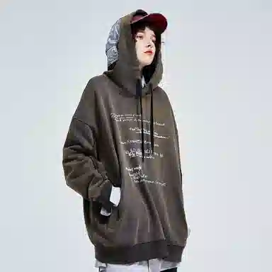 A SQUARE ROOT Hoodie Deep Brown