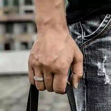 IDEAGEMER 925 Silver Ring