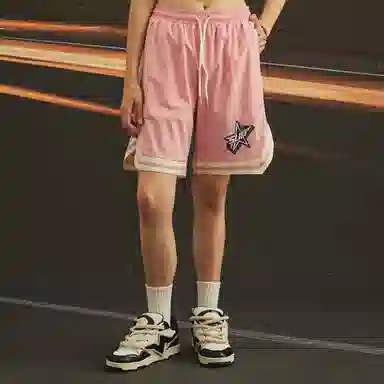 SUPEREALLY Retro Star Stripe Basketball Shorts
