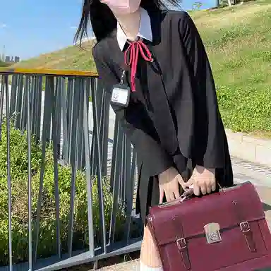 东鲸岁时记 纯色无领西装外套吊带连衣裙制服套装 女款