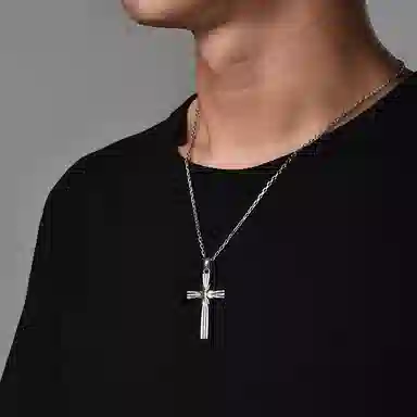 IDEAGEMER Cross Necklace
