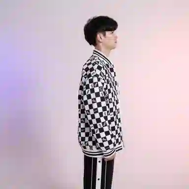 FireMonkey Reversible Cartoon Checkered Jacket