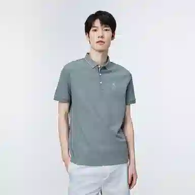 PEACEBIRD MEN Logo Embroidered Polo Shirt