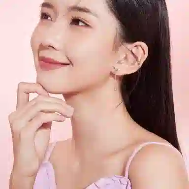周六福 珠宝铂金耳饰蝴蝶结耳环 女款