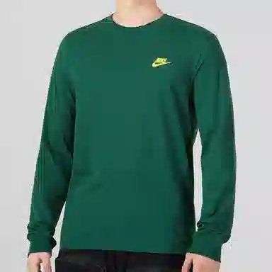 Nike Logo Long Sleeve T-Shirt Green