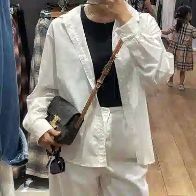 兰宝梵 赛琳 腋下包延长包带斜跨凯旋门真皮可调节 牛皮 包周边 加长配件肩带 男女同款情侣款 焦糖色