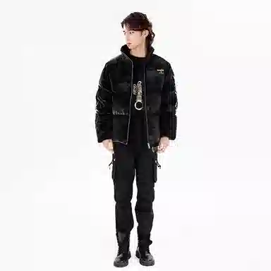 Boy London FW22 Logo Down Jacket Black