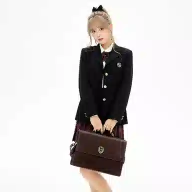 东鲸岁时记 纯色长袖西装外套制服套装 女款