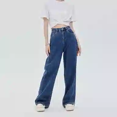SOON FLOWER Wide Leg Jeans