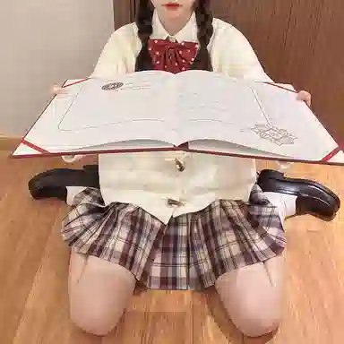 东鲸岁时记 高腰格子百褶半身裙 女款