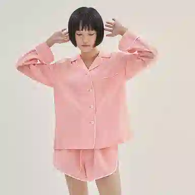 桑罗 新款秋冬桑蚕丝丝棉睡衣三件套装外穿家居服 宅家家居服 美拉德风格家居服睡衣