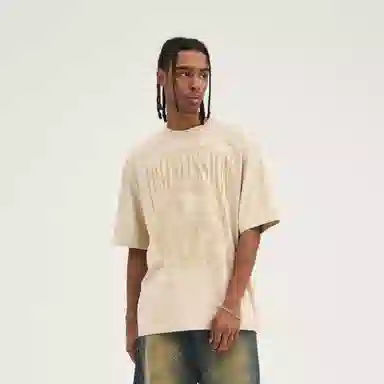 HARSH AND CRUEL Retro Letter Print Loose T-Shirt