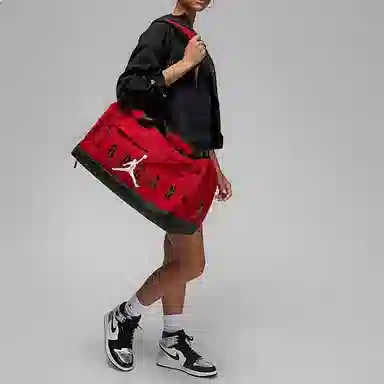 Jordan Classic Logo Travel Bag Red