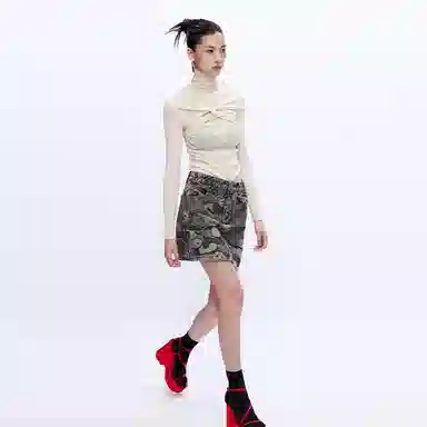 UOOYAA x Fun Panda Skirt Grey