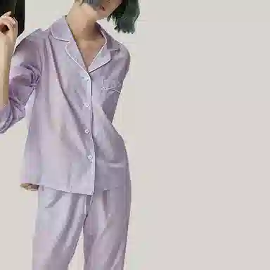 桑罗 新款秋冬桑蚕丝丝棉睡衣三件套装外穿家居服 宅家家居服 美拉德风格家居服睡衣