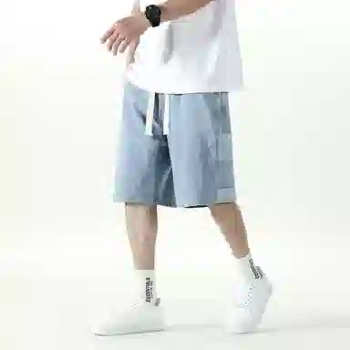 FIDO DIDO Retro Checkered Denim Shorts