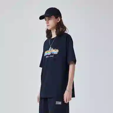 Guuka Logo Print T-Shirt Black