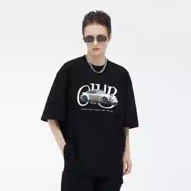 LOSTCTRL Printed Straight T-Shirt