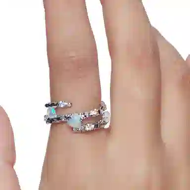 YVMIN Candy Texture 925 Silver Ring