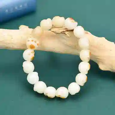 天纵 碳烤 猫爪单圈 白玉菩提 手串 男女同款情侣款