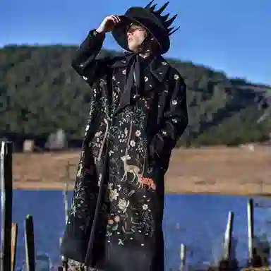 VALLEYOUTH Wool Coat Black