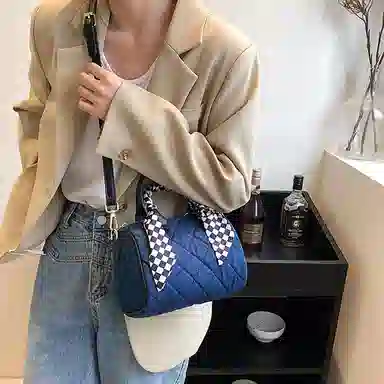 Jane Klain Denim Handbag