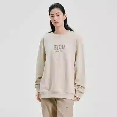 ROCAWEAR FW22 Colorblock Letter Print Crewneck Sweatshirt