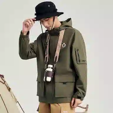 Hongxing Erke Battery Panda Hooded Jacket